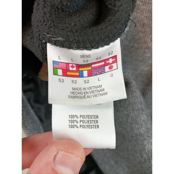 Spyder Mens Outbound 1/4 Zip Sweater Jacket Size L Gray Black Logo - Picture 6 of 10